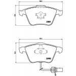 BREMBO Bremsbelagsatz, Scheibenbremse