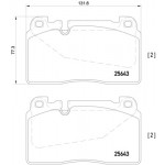 BREMBO Bremsbelagsatz, Scheibenbremse