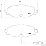 BREMBO Bremsbelagsatz, Scheibenbremse