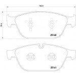 BREMBO Bremsbelagsatz, Scheibenbremse