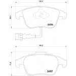 BREMBO Bremsbelagsatz, Scheibenbremse