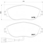 BREMBO Bremsbelagsatz, Scheibenbremse