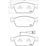 BREMBO Bremsbelagsatz, Scheibenbremse