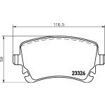 BREMBO Bremsbelagsatz, Scheibenbremse