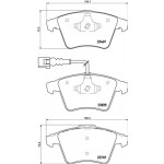 BREMBO Bremsbelagsatz, Scheibenbremse