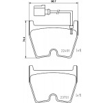 BREMBO Bremsbelagsatz, Scheibenbremse