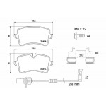 BREMBO Bremsbelagsatz, Scheibenbremse