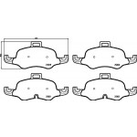 BREMBO Bremsbelagsatz, Scheibenbremse
