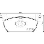 BREMBO Bremsbelagsatz, Scheibenbremse