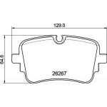 BREMBO Bremsbelagsatz, Scheibenbremse