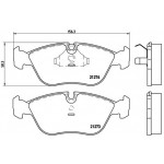 BREMBO Bremsbelagsatz, Scheibenbremse