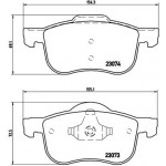 BREMBO Bremsbelagsatz, Scheibenbremse