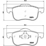 BREMBO Bremsbelagsatz, Scheibenbremse