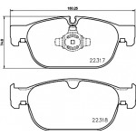 BREMBO Bremsbelagsatz, Scheibenbremse