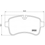 BREMBO Bremsbelagsatz, Scheibenbremse