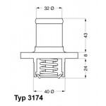 BorgWarner (Wahler) Thermostat, Kühlmittel