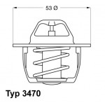 BorgWarner (Wahler) Thermostat, Kühlmittel