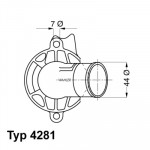 BorgWarner (Wahler) Thermostat, Kühlmittel