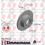 ZIMMERMANN Bremsscheibe