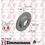 ZIMMERMANN Bremsscheibe
