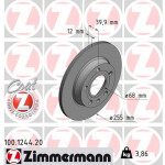 ZIMMERMANN Bremsscheibe