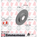 ZIMMERMANN Bremsscheibe