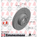 ZIMMERMANN Bremsscheibe
