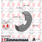 ZIMMERMANN Bremstrommel
