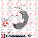 ZIMMERMANN Bremstrommel