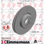 ZIMMERMANN Bremsscheibe