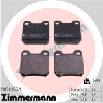 ZIMMERMANN Bremsbelagsatz, Scheibenbremse
