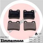 ZIMMERMANN Bremsbelagsatz, Scheibenbremse