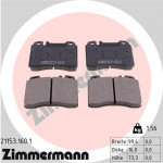 ZIMMERMANN Bremsbelagsatz, Scheibenbremse