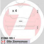 ZIMMERMANN Bremsbelagsatz, Scheibenbremse