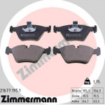 ZIMMERMANN Bremsbelagsatz, Scheibenbremse