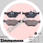 ZIMMERMANN Bremsbelagsatz, Scheibenbremse