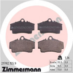 ZIMMERMANN Bremsbelagsatz, Scheibenbremse
