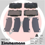 ZIMMERMANN Bremsbelagsatz, Scheibenbremse