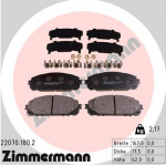 ZIMMERMANN Bremsbelagsatz, Scheibenbremse