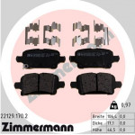 ZIMMERMANN Bremsbelagsatz, Scheibenbremse