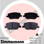 ZIMMERMANN Bremsbelagsatz, Scheibenbremse
