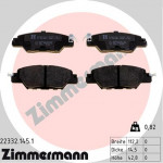 ZIMMERMANN Bremsbelagsatz, Scheibenbremse