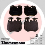 ZIMMERMANN Bremsbelagsatz, Scheibenbremse