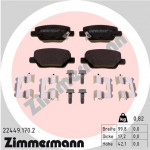 ZIMMERMANN Bremsbelagsatz, Scheibenbremse