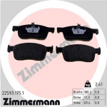 ZIMMERMANN Bremsbelagsatz, Scheibenbremse