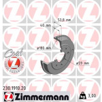 ZIMMERMANN Bremstrommel