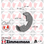 ZIMMERMANN Bremstrommel