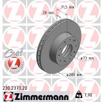 ZIMMERMANN Bremsscheibe