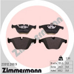 ZIMMERMANN Bremsbelagsatz, Scheibenbremse