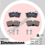 ZIMMERMANN Bremsbelagsatz, Scheibenbremse